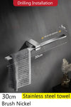 Movable Towel Rack Towel Hanger Bath Towel Holder Wall Towel Rack