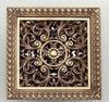 Antique Brass Square Shower Drain Art Carved Bathroom Floor Drain Grate