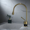 Bathroom Faucet Brushed Gold Faucet Brass and Marble Sink Mixer Tap