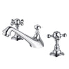 Brass Widespread Basin Faucet 3-Hole Hot Cold Bathroom Sink Mixer Tap