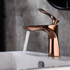 Rose Gold Bathroom Faucet Basin Faucet Sink Mixer Tap Deck Mount Tap