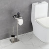 Toilet Brush and Toilet Paper Holder Stainless Steel Bath Storage Rack