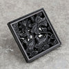 Brass Square Shower Drain Art-Carved Bathroom Floor Drain Strainer