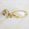 Crystal Stainless Steel Soap Dish Holder Bathroom Soap Basket Accessory