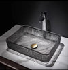 Wash Basin Round Glass Basin On The Table Household Toilet Washbasin