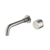 Metal Brush Nickel Gold Hot and Cold Single Handle Basin Faucet