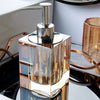 Luxury Three-dimensional Amber Glass Bathroom Shower Accessories