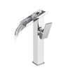 Brass Waterfall Basin Faucet Bathroom Sink Mixer Tap Hot Cold Water