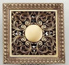 Antique Brass Square Shower Drain Art Carved Bathroom Floor Drain Grate