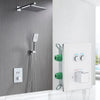 Thermostatic Bathroom Shower Faucet Brass Rainfall Bathtub Mixer Tap