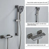 Piano Key Brass LED Digital Hot and Cold Mixer Shower Faucet Tap Set