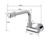 Wall Mounted 360 Rotate Bathroom Basin Faucet Mop Pool Tap Basin Tap