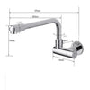 Wall Mounted 360 Rotate Bathroom Basin Faucet Mop Pool Tap Basin Tap