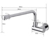 Wall Mounted 360 Rotate Bathroom Basin Faucet Mop Pool Tap Basin Tap