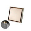 Square Tile Embedded Hidden Brass Floor Drain Bathroom Shower Drain