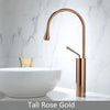 Bathroom Faucet Brushed Gold Faucet Brass and Marble Sink Mixer Tap