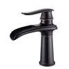 Classic Brass Waterfall Bathroom Basin Faucet Hot Cold Mixer Tap