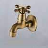 Wall Mounted Faucet Brass Single Cold Sink Tap Vintage Water Tap