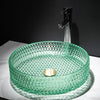 Wash Basin Round Glass Basin On The Table Household Toilet Washbasin