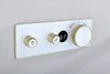 Digital Thermostatic Solid Brass Triple Mixer Valve Shower Set Panel