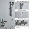 Piano Key Brass LED Digital Hot and Cold Mixer Shower Faucet Tap Set