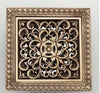 Antique Brass Square Shower Drain Art Carved Bathroom Floor Drain Grate