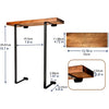 Wooden Towel Rack Wall Shelf Bathroom Organizer Storage Organization