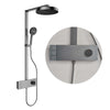 Brass Bathroom Shower System Rainfall Shower Head with Mixer Faucet Set