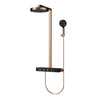 Thermostatic Concealed Shower System Set Brass Rainfall Shower Head