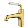 Vintage Brass Basin Faucet Single Handle Hot Cold Water Mixer Tap
