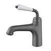 Vintage Brass Basin Faucet Single Handle Hot Cold Water Mixer Tap