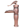 Vintage Retro Red Copper Antique Single Handle Bathroom Faucet Tap