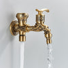 Wall Mount Faucet Antique Brass Tap Decorative Outdoor Garden Faucet