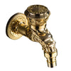 Wall Mount Golden Washing Machine Water Tap