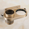Wall Mount Hair Dryer Holder Stand and Comb Rack Storage Bathroom Accessory