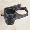 Wall Mount Hair Dryer Holder Stand and Comb Rack Storage Bathroom Accessory