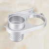 Wall Mount Hair Dryer Holder Stand and Comb Rack Storage Bathroom Accessory