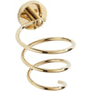 Wall-Mount Hair Dryer Rack Brass Hair Dryer Holder Bathroom Organizer