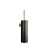 Wall-Mount Toilet Brush Holder Stainless Steel Bath Cleaning Accessory