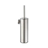 Wall-Mount Toilet Brush Holder Stainless Steel Bath Cleaning Accessory