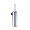 Wall-Mount Toilet Brush Holder Stainless Steel Bath Cleaning Accessory