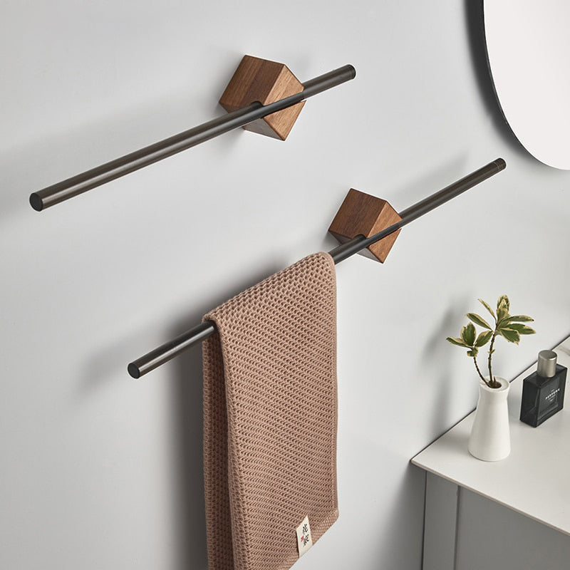 Wall Mount Hanging Towel Rack In Bathroom Creative Swivel Towel