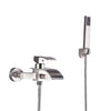 Wall Mount Waterfall Tub Spout With ABS Handshower Shower Faucet