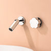 Wall Mounted Basin Faucet Concealed Brass Single Handle Mixer Tap