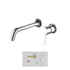 Wall Mounted Bathroom Brass Basin Sink Faucet Water Mixer Tap