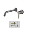 Wall Mounted Bathroom Brass Basin Sink Faucet Water Mixer Tap