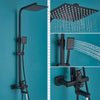 Wall Mounted Bathroom Faucet Matte Black Rain Shower Bath Faucet
