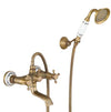 Wall Mounted Bathroom Faucet with Hand Shower Set