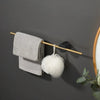 Wall Mounted Bathroom Towel Bar Aluminum Towel Rod and Towel Hanger