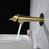 Wall Mounted Bathroom Washbasin Faucet Hot Cold Water Mixer Tap
